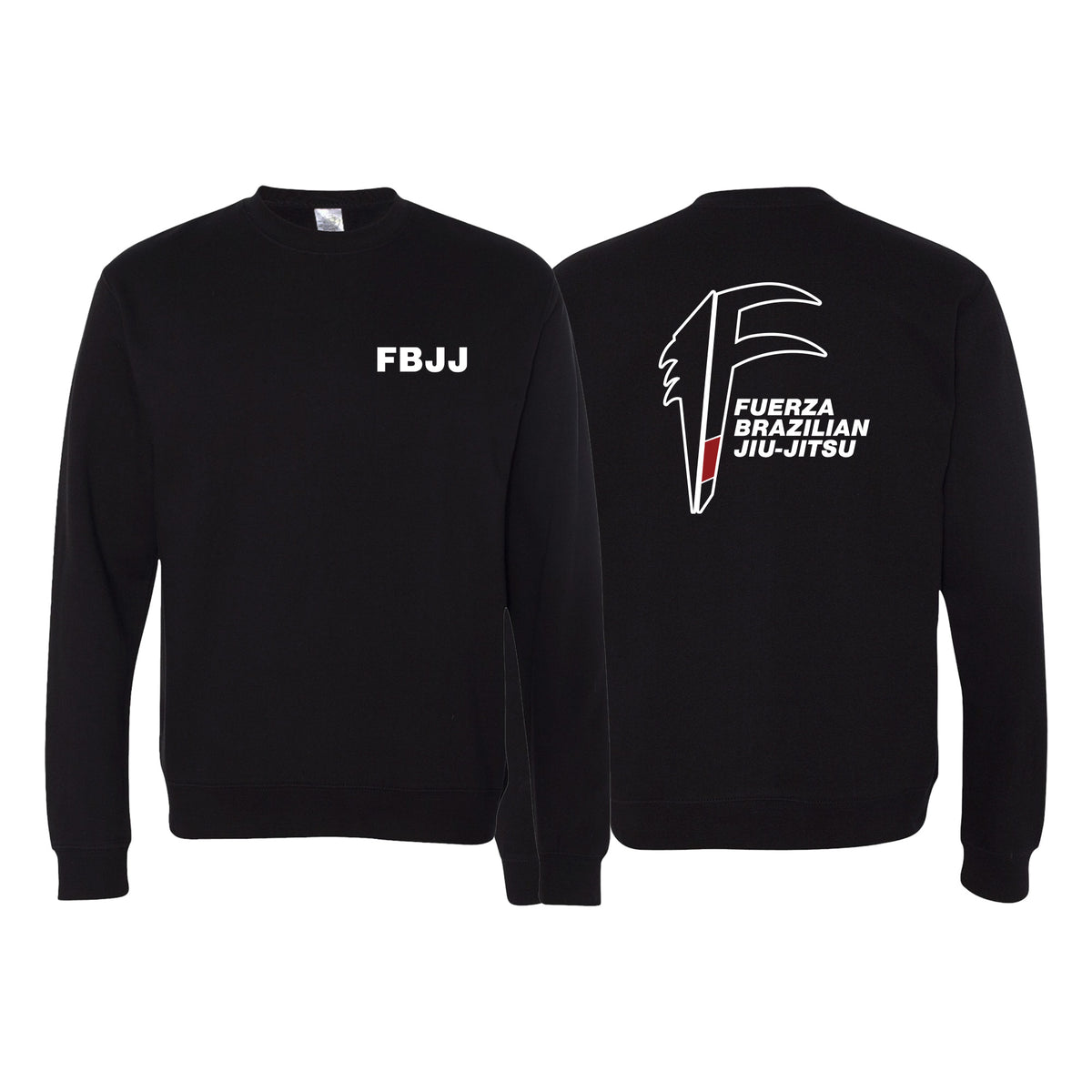 Fuerza Brazilian Jiu Jitsu Crewneck Sweatshirt #8241 A