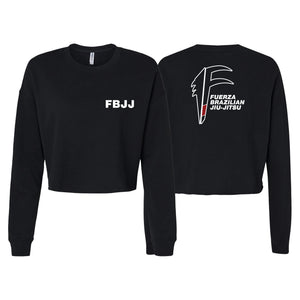 Fuerza Brazilian Jiu Jitsu Women's Cropped Crewneck Sweatshirt #8241 A