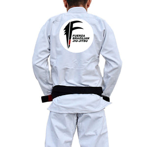Fuerza Brazilian Jiu Jitsu Academy Kids Gi - White #945 A
