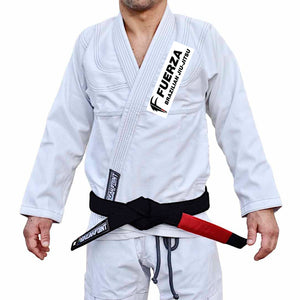Fuerza Brazilian Jiu Jitsu Academy Kids Gi - White #945 A