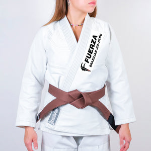 Fuerza Brazilian Jiu Jitsu Academy Women's Gi - White #945 A