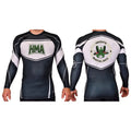 Heights Martial Arts Academy Rash Guards Black/White #8242 A