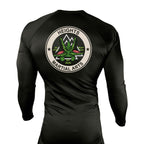 Heights Martial Arts All Black Rash Guards Long Sleeves #8242 A