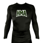 Heights Martial Arts All Black Rash Guards Long Sleeves #8242 A