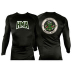 Heights Martial Arts All Black Rash Guards Long Sleeves #8242 A