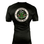 Heights Martial Arts All Black Rash Guards Short Sleeves #8242 A