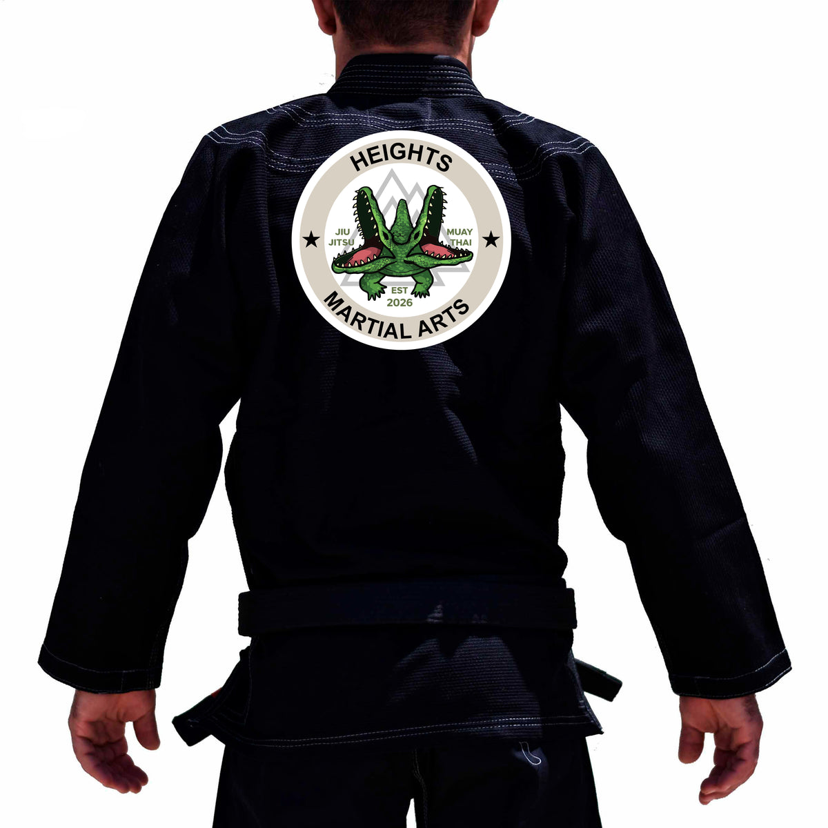 Heights Martial Arts Academy Kids Gi - Black #1856 A