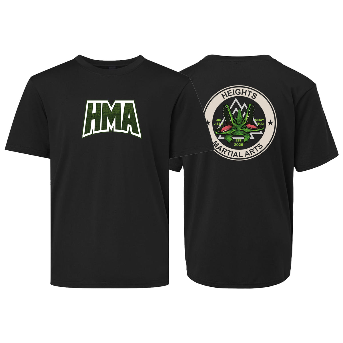 Heights Martial Arts Dry Fit Kids Shirts #8242 A