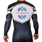 Ascended Jiu Jitsu Academy Rash Guards Black/White #8243 A