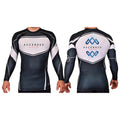 Ascended Jiu Jitsu Academy Rash Guards Black/White #8243 A