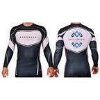 Ascended Jiu Jitsu Academy Rash Guards Black/White #8243 A
