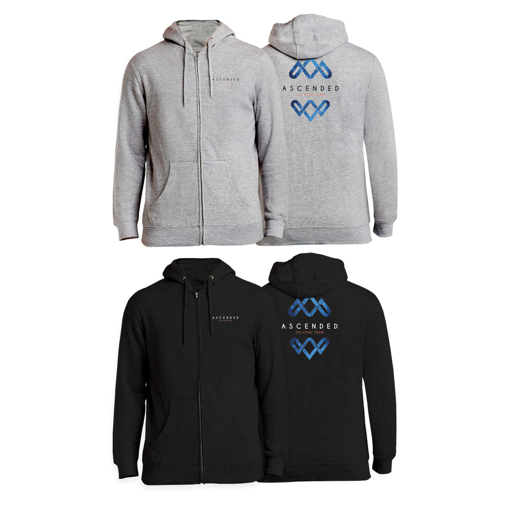 Ascended Jiu Jitsu Zip-Up Hoodies #8243 B