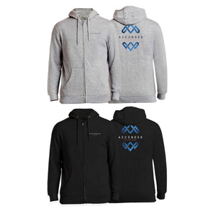 Ascended Jiu Jitsu Zip-Up Hoodies #8243 B
