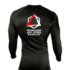 Peerless Jiu Jitsu All Black Rash Guards Long Sleeves #8244 A