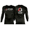 Peerless Jiu Jitsu All Black Rash Guards Long Sleeves #8244 A