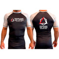 Peerless Jiu Jitsu All Black Ranked Short Sleeve Rash Guards #8244 A