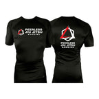 Peerless Jiu Jitsu All Black Rash Guards Short Sleeves #8244 A