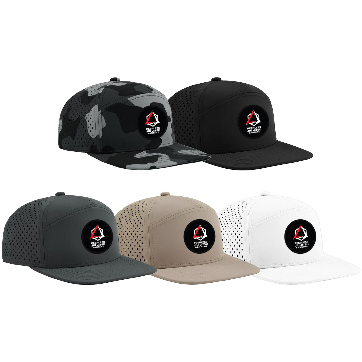 Peerless Jiu Jitsu Academy Perforated Hats #8244 A