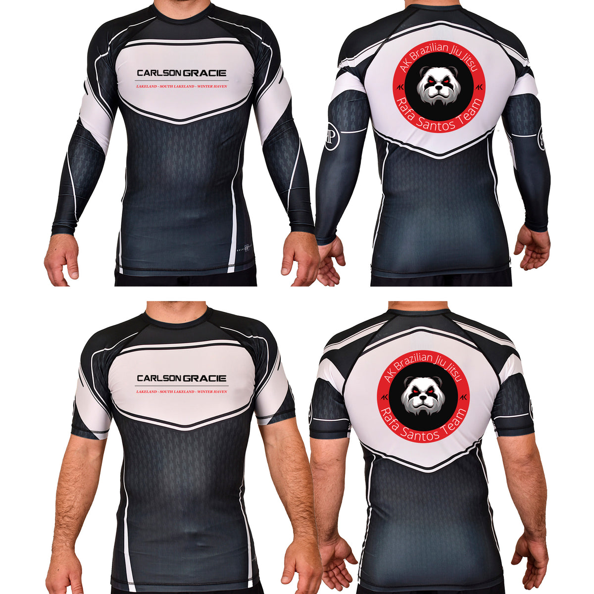 CG Winter Haven Academy Rash Guards Black/White #8245 A