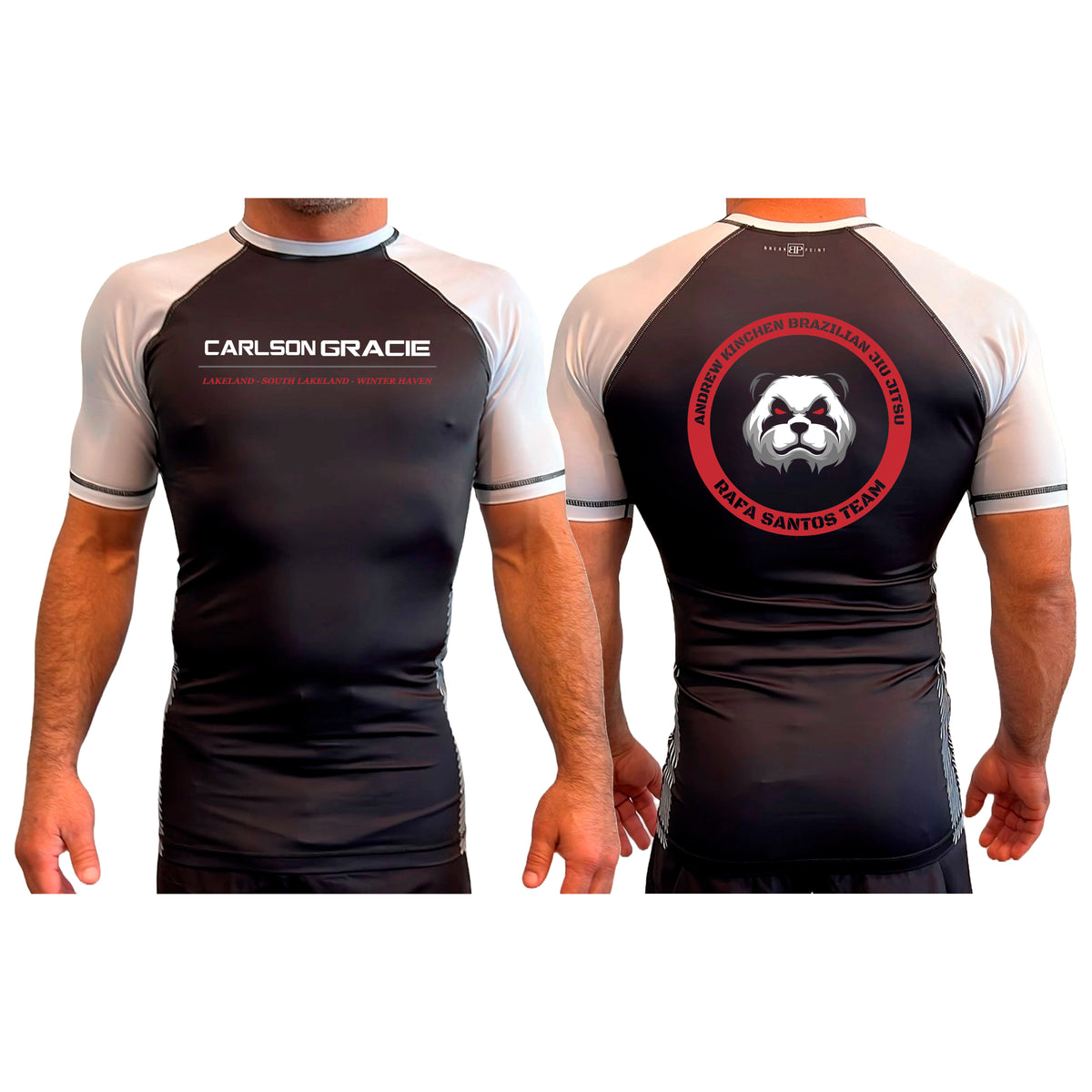 CG Winter Haven All Black Ranked Short Sleeve Rash Guards #8245 B