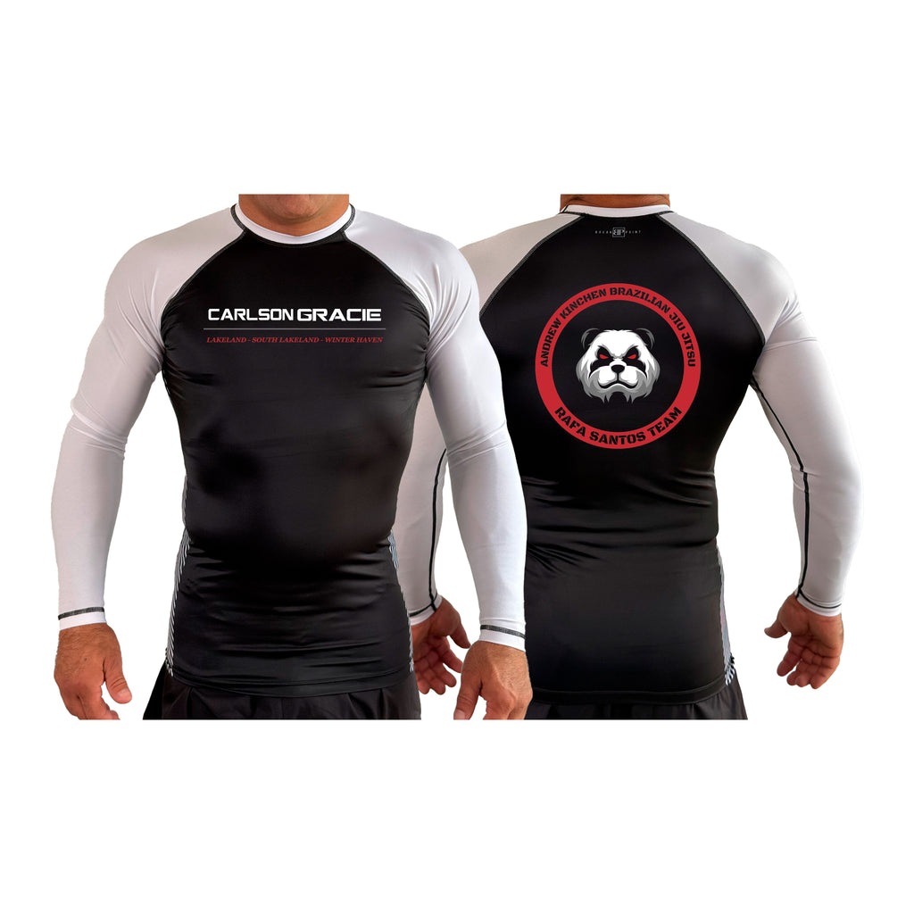 CG Winter Haven All Black Ranked Long Sleeve Rash Guards #8245 B