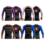 CG Winter Haven All Black Ranked Long Sleeve Rash Guards #8245 B