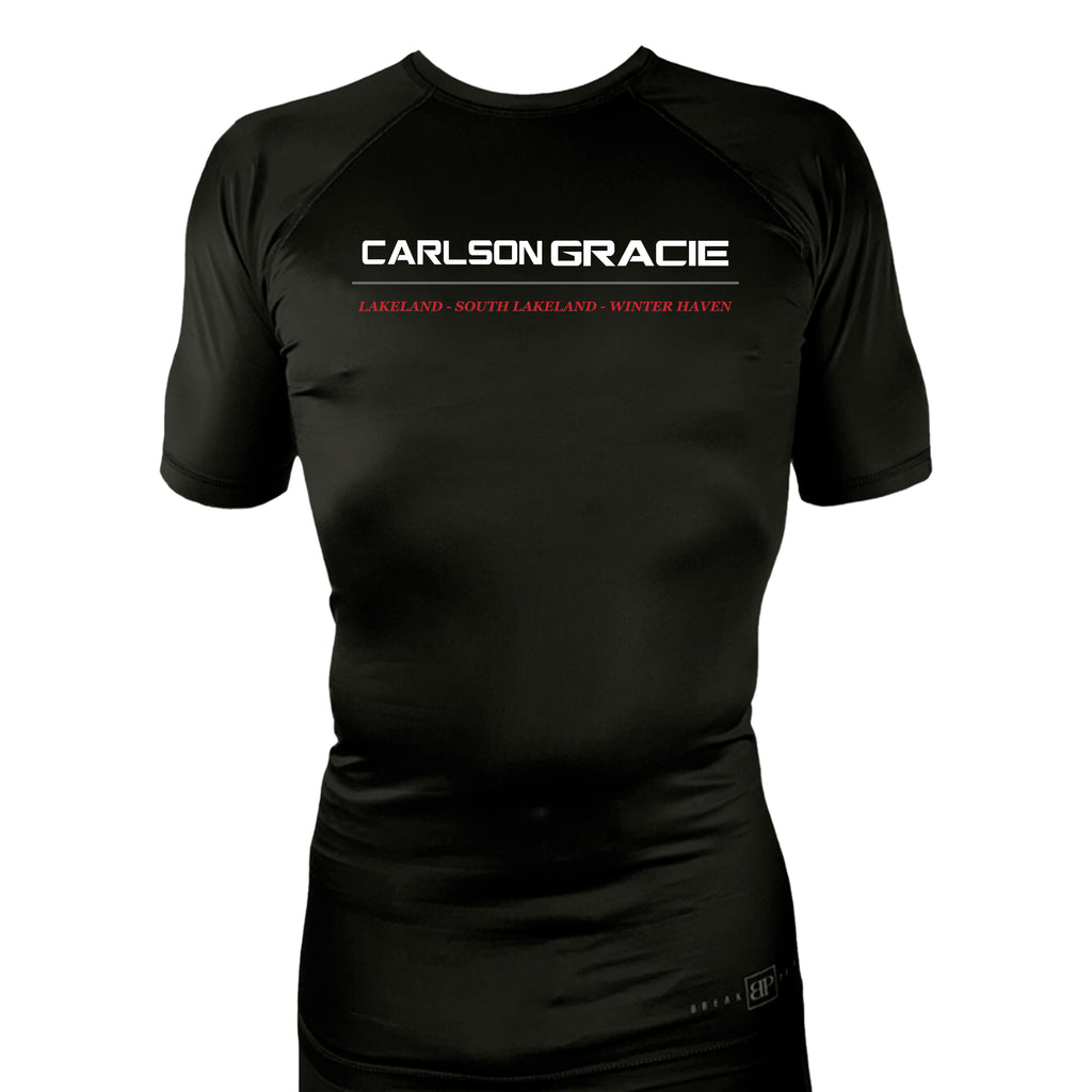 CG Winter Haven All Black Rash Guards Short Sleeves #8245 B