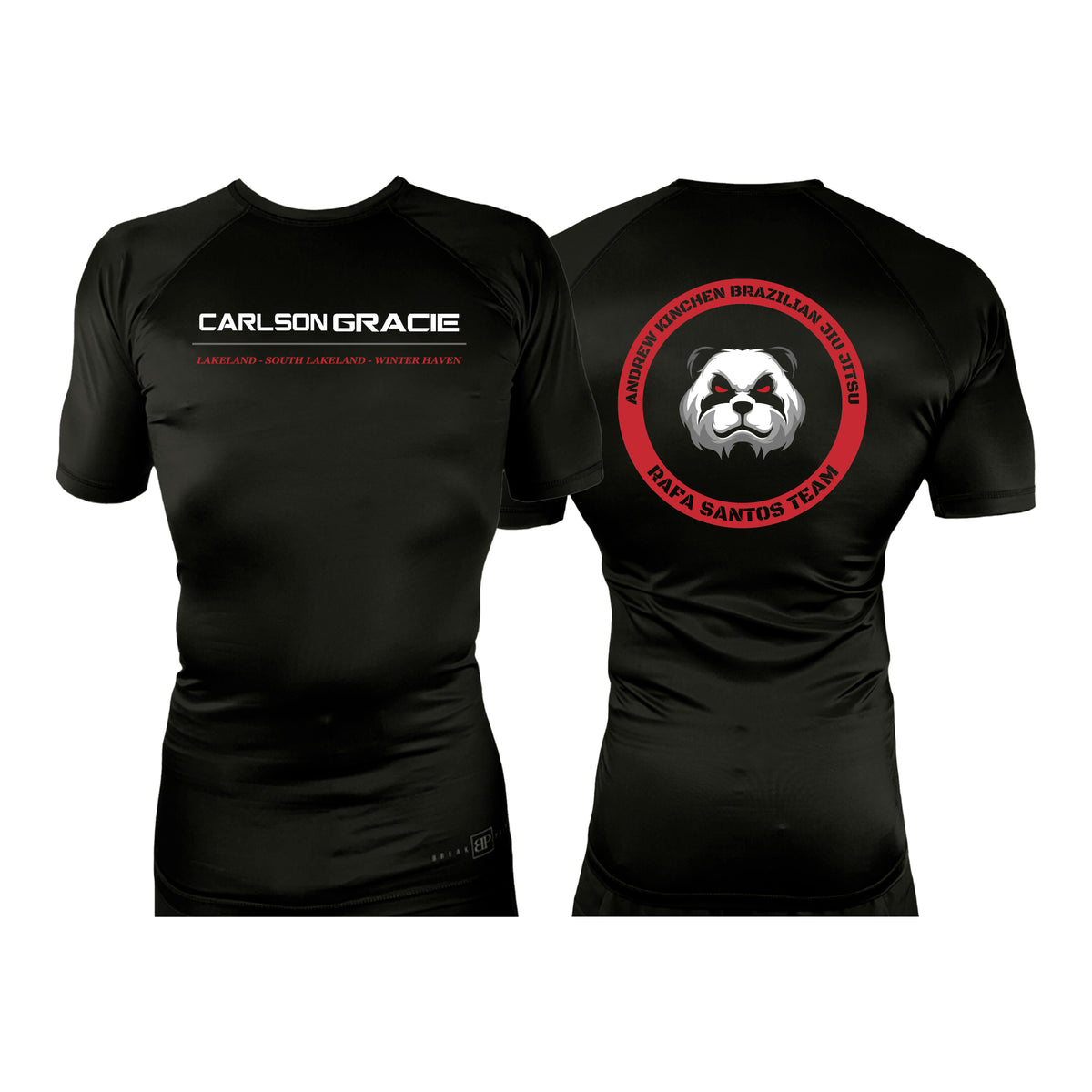 CG Winter Haven All Black Rash Guards Short Sleeves #8245 B