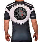 Complete Grappling Academy Rash Guards Black/White #8246 A