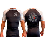 Complete Grappling All Black Ranked Short Sleeve Rash Guards #8246 A