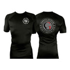 Complete Grappling All Black Rash Guards Short Sleeves #8246 A