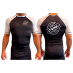 Joplin BJJ All Black Ranked Short Sleeve Rash Guards #8247 A