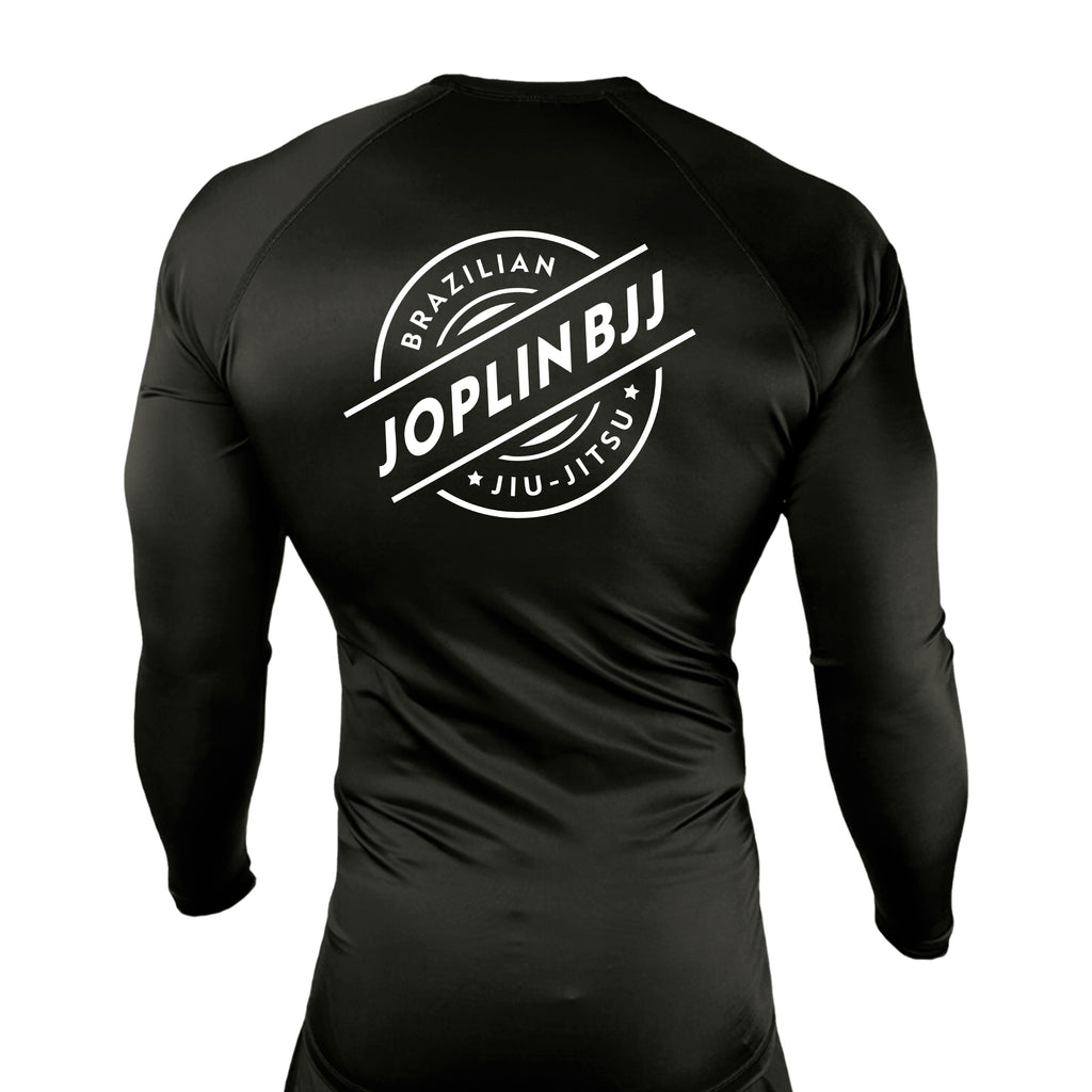 Joplin BJJ All Black Rash Guards Long Sleeves #8247 A