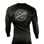 Joplin BJJ All Black Rash Guards Long Sleeves #8247 A