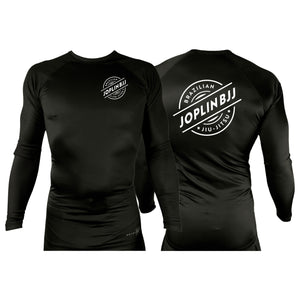 Joplin BJJ All Black Rash Guards Long Sleeves #8247 A