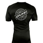 Joplin BJJ All Black Rash Guards Short Sleeves #8247 A