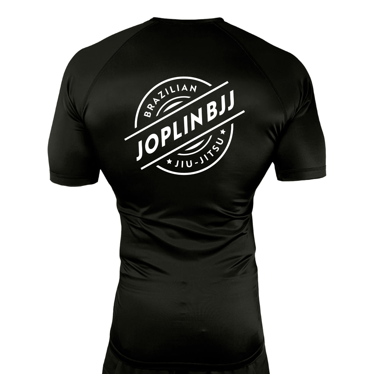 Joplin BJJ All Black Rash Guards Short Sleeves #8247 A