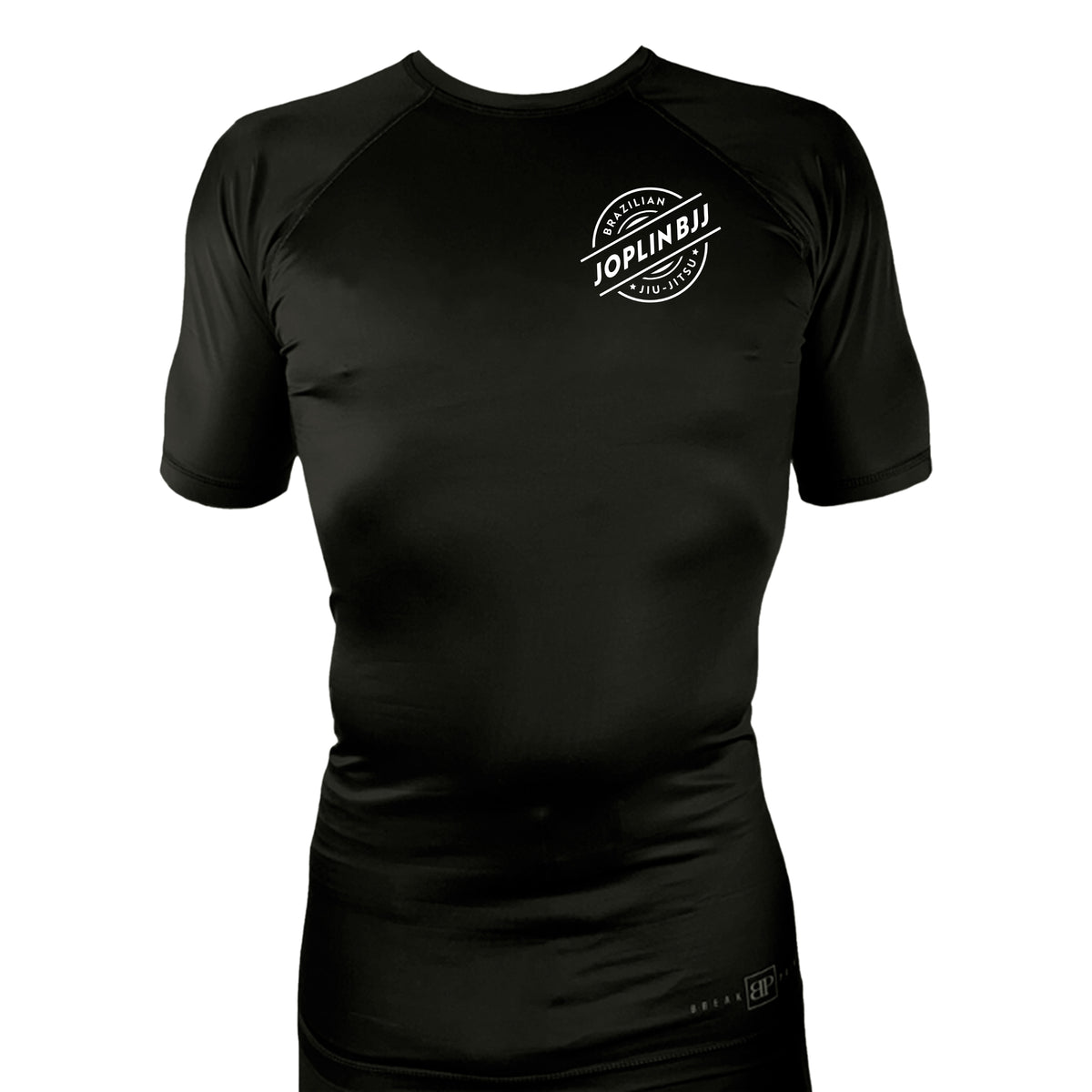 Joplin BJJ All Black Rash Guards Short Sleeves #8247 A