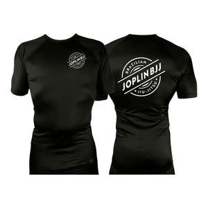 Joplin BJJ All Black Rash Guards Short Sleeves #8247 A