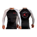 Kinetic BJJ All Black Ranked Long Sleeve Rash Guards #8248 A