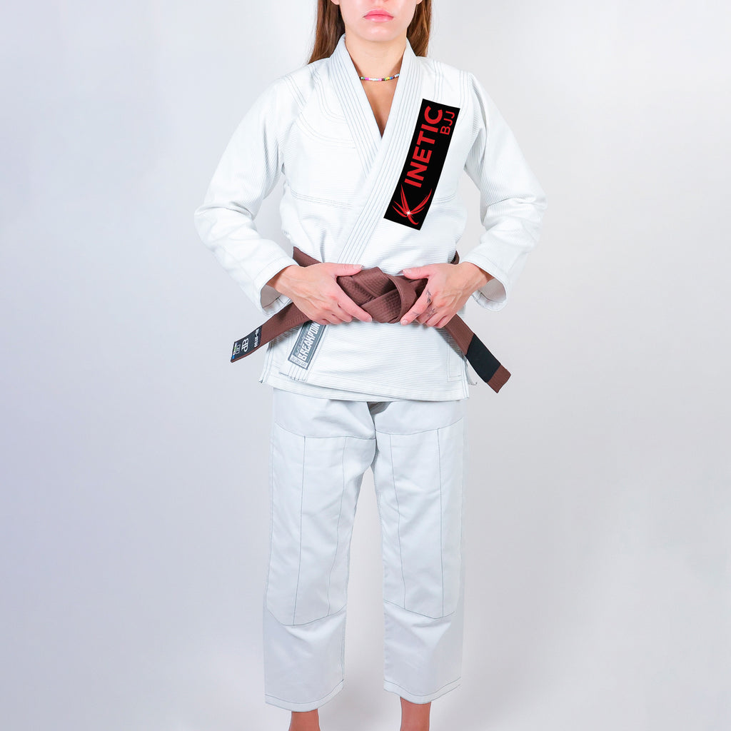 Kinetic BJJ Academy Women's Gi - White #1859 A