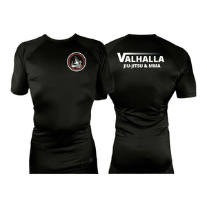 Valhalla Martial Arts All Black Rash Guards Short Sleeves #8249 A
