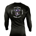 BJJ Program All Black Rash Guards Long Sleeves #8250 A