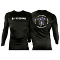BJJ Program All Black Rash Guards Long Sleeves #8250 A
