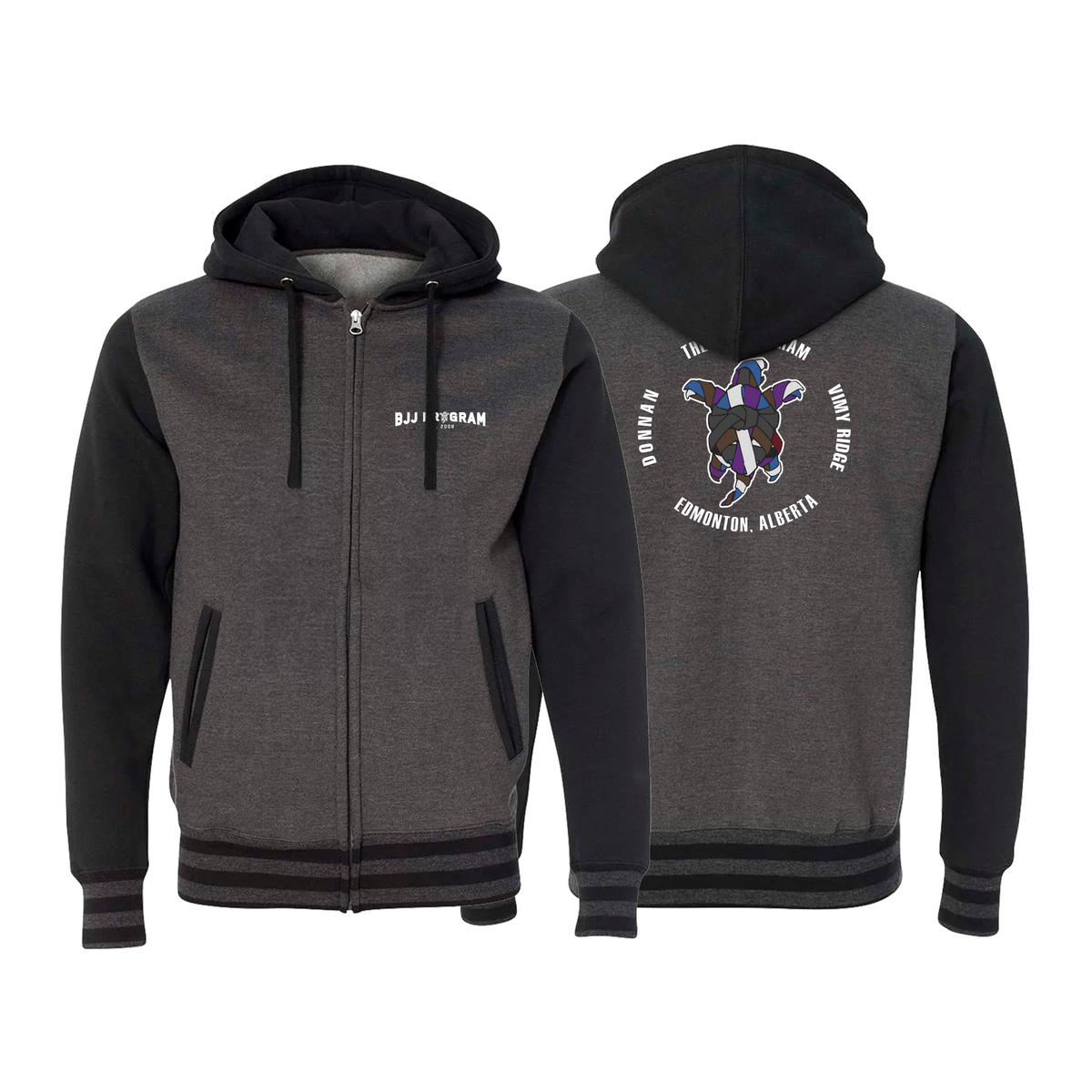 BJJ Program Varsity Zip-Up Hoodies #8250 A