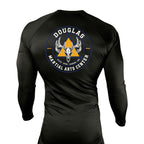 Douglas Martial Arts Center All Black Rash Guards Long Sleeves #8251 A