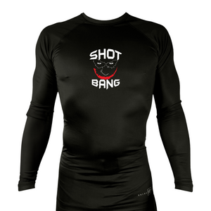 Brave MMA All Black Custom Rash Guards Long Sleeves #8252 C