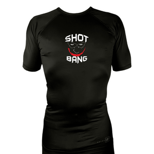 Brave MMA All Black Custom Rash Guards Short Sleeves #8252 C