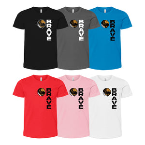 Brave MMA Academy Kids Shirts #8252 E