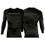 West Coast All Black Rash Guards Long Sleeves #8253 A